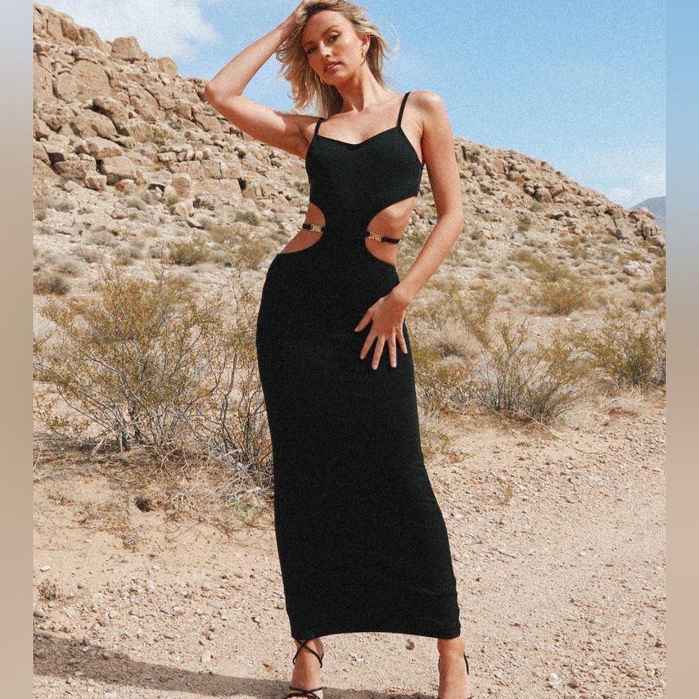 NWOT STUNNING JAGGER & STONE Kendal MAXI Black DRESS